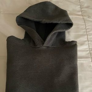 VINTAGE GRAY RUSSELL HOODIE SIZE L MADE IN USA BOXY AND COMFY